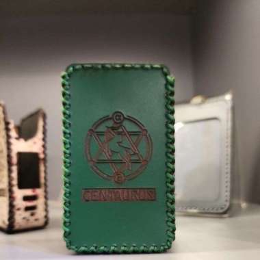 Sleeve kulit case kulit C3nta M200 Centaurus M200 Hijau