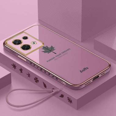 Promo Case Maple Oppo Reno 8 5G Softcase Plating Terbaru Reno 8 5G Ungu