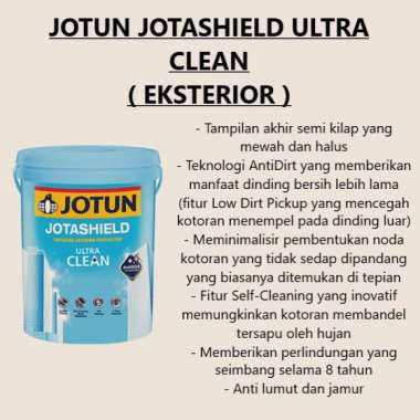 CAT TEMBOK INTERIOR DAN EKSTERIOR JOTUN - WARNA PEARL/0121 Jotashield Ultra Clean (Eksterior)