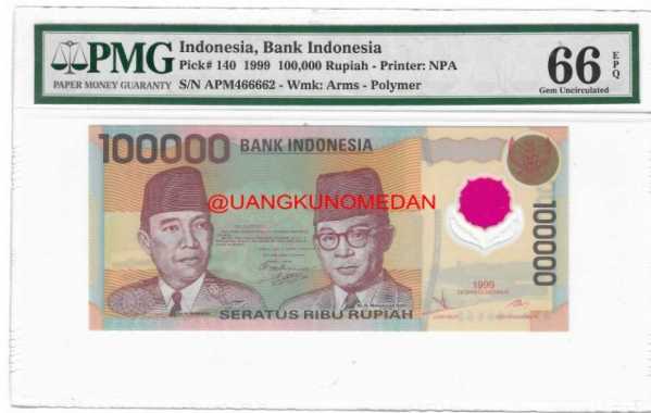Uang Kuno 100 Ribu Soekarno Hatta PMG Multivariasi Multicolor