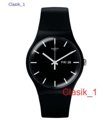 SWATCH SO29B704 Jam Tangan Pria Analog - Mono Black