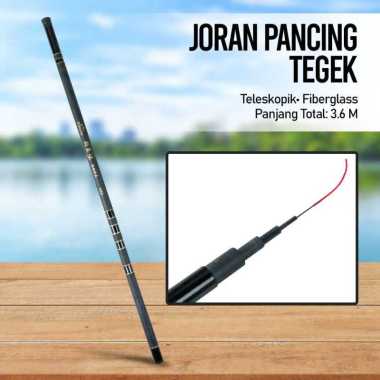 Diaoyule Joran Pancing Tegek Fiberglass Fishing Rod