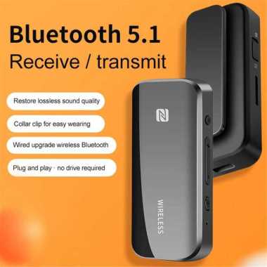 Kebidumei Bluetooth 5.1 Transmitter Receiver Adapter Audio NFC 3.5mm