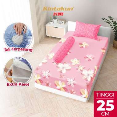 Kintakun DLUXE Sprei Set Fitted Tinggi 25cm CARMELIA 90 x 200 / 100 x 200 / 120 x 200 Aesthetic Vari