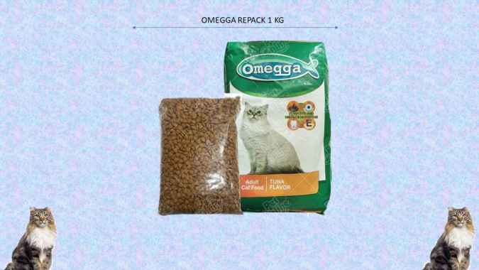 Makanan Kucing OMEGA TUNA Omegga Cat Food 1 KG