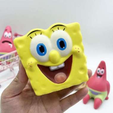 Mainan Squishy SpongeBob Squeeze Mainan Anti Stress Gag toys Soft