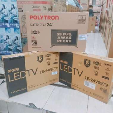 TV LED digital merk Akari dan Polytron bergaransi resmi 5 tahun