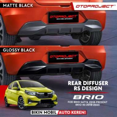 OTOPROJECT - REAR DIFFUSER AL NEW BRIO 2023 RS DESIGN Glosy Black