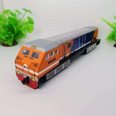 MINIATUR LOKOMOTIF CC 203 BIRU ORANYE