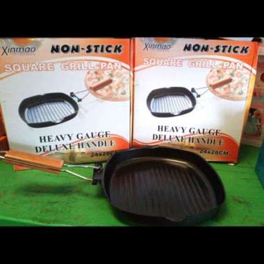 square grill pan 20 cm teflon wajan bbq bakaran