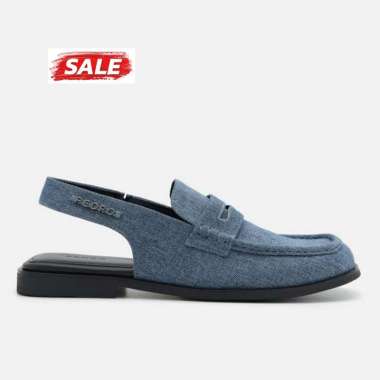 PEDRO SEPATU SANDAL PRIA ORIGINAL SENDAL ASLI ORI SLIP ON SLOP SELOP SLINGBACK BIRU DENIM BLUE PM016