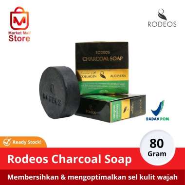 Rodeos Charcoal Soap For Men Sabun Muka Pria Anti Jerawat / Sabun Wajah Lelaki Tampan / Sabun Jerawa