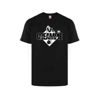 Creampie T-shirt Pria & Wanita Kaos Lengan Pendek Atasan Unisex Pria & Wanita Cotton Combed 30s Cott
