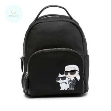 Karl Lagerfeld K/Ikonik Small Backpack In Black
