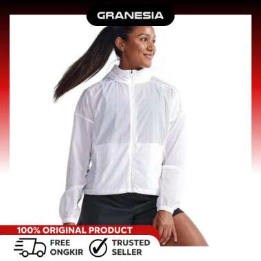 2XU Womens Aero Windbreaker WR7204AWH|Jaket Zipper Lari Wanita M