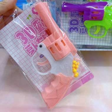 Mainan Pistolan Anak Mainan Pistol Peluru BB Gu 3D Mini Pistol Glock Toy ungu