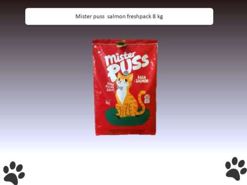 MISTER PUSS salmon 8 KG makanan kucing mister puss