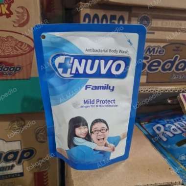 sabun cair Nuvo family 250ml Merah