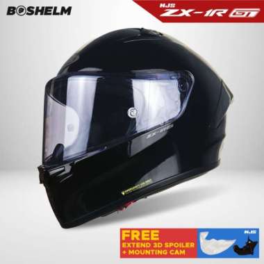 Helm NJS ZX-1R GT Solid Helm Full Face SNI S VISTA WHITE