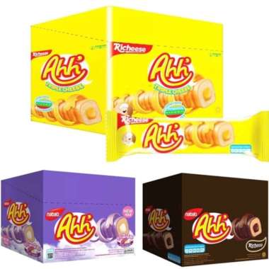 Richeese Nabati Ahh Keju / Richoco Nabati Ahh Coklat isi 20pc/kotak x 4gr RICHEESE NABATI AHH SG COK