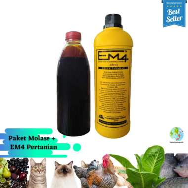 PAKET MOLASE dan EM4 Pertanian Perikanan Limbah Peternakan MOLASE + TANI