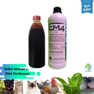 PAKET MOLASE dan EM4 Pertanian Perikanan Limbah Peternakan MOLASE + IKAN