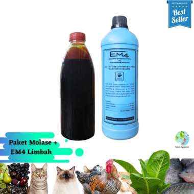 PAKET MOLASE dan EM4 Pertanian Perikanan Limbah Peternakan MOLASE + LIMBAH
