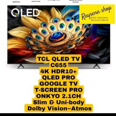 TCL 75C655 QLED PRO 4K GOOGLE TV 75 inci