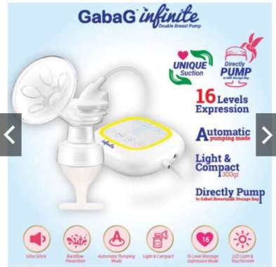 GABAG Double Breast Pump Infinite / GABAG Pompa ASI Double Electric