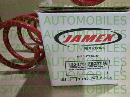 Per Keong Ceper Depan ORIGINAL merk JAMEX All New Avanza / Xenia 2022-2025 atau sampai sekarang mode