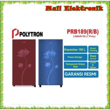 KULKAS POLYTRON PRB 189 LEMARI ES 1 PINTU PRB189 PRB 189