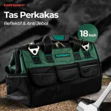 Tas Perkakas Storage Bag Waterproof with Reflective Strips 14 Inch- Green Green 18 inch