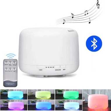 SZTLH Humidifier Aroma Diffuser Speaker Bluetooth 7 Color LED 500ml