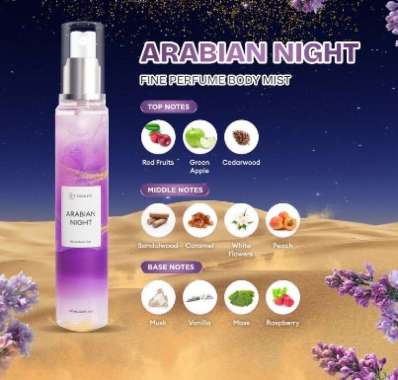 ISWHITE-Body Mist Arabian Night