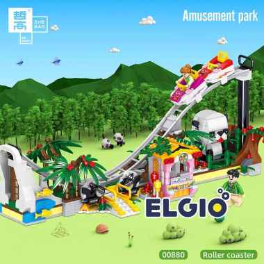 ELGIO - Bricks Roller Coaster Taman Bermain Amusement Park 00880
