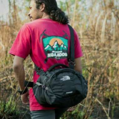 tas selempang the north face ter - Tas Pria outdoor TNf - navy Hitam