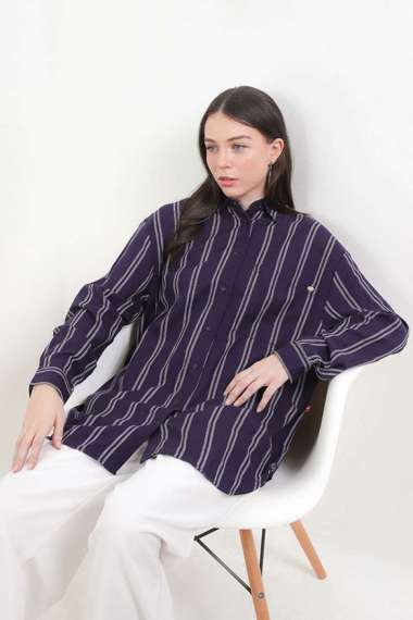 Cardinal Kemeja Oversize Wanita G0951J02H M Navy