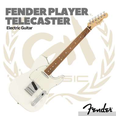 Fender Player Telecaster Electric Guitar- Gitar Elektrik POLAR WHITE