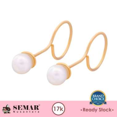 Anting Emas Toge Korea Micha Super Ringan Gold 17K Semar Nusantara