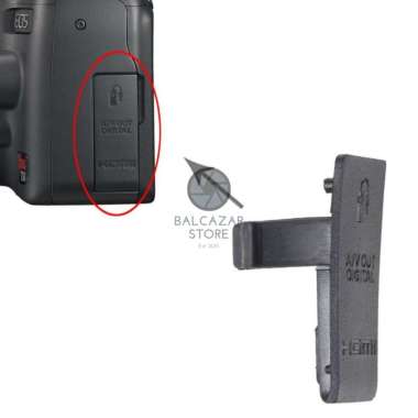 Karet USB CANON 500D REBEL T1i KISS X3 EOS Rubber Cover Tutup Samping Spare Part Kamera Camera