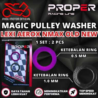 PROPER RACING LINE RING PULLEY CVT AEROX 155 NMAX 155 LEXI 125 NEW AEROX NMAX CONNECTED 2DP B65 B8R 