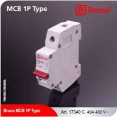 MCB Broco 40 A MCB 1 SAKLAR 40 AMPERE ( 40A ) - 17340C