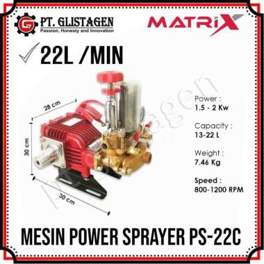 Matrix PS-22C Mesin Power Sprayer PS 22/PS20 Sancin Sanchin Steam Motor Mobil Bensin
