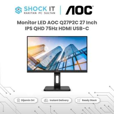 LED Monitor AOC Q27P2C 27" 75Hz QHD HDMI DP USB C - AOC Q27P2C/70