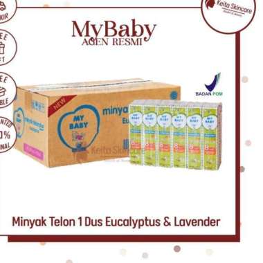 My Baby Minyak Telon Plus 1 DUS 150ml 90ml 60ml 30ml Eucalyptus Lavender 1 DUS 90ML LAVENDER