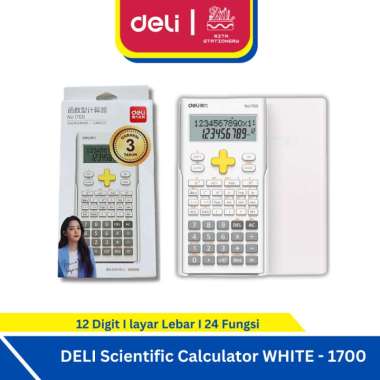 Deli Scientific Calculator/ Kalkulator Ilmiah 12 Digit 240 Fungsi 1700