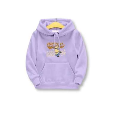 WEEGO Jaket Hoodie Anak Laki-Laki Perempuan 11-12 Tahun Original Korean Style Karakter Minion Sweate