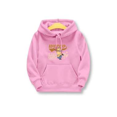 WEEGO Jaket Hoodie Anak Laki-Laki Perempuan 11-12 Tahun Original Korean Style Karakter Minion Sweate