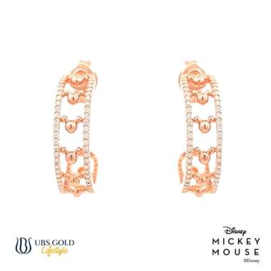 UBS Gold Anting Emas Disney Mickey Mouse - Cwy0051 - 17k Rose Gold