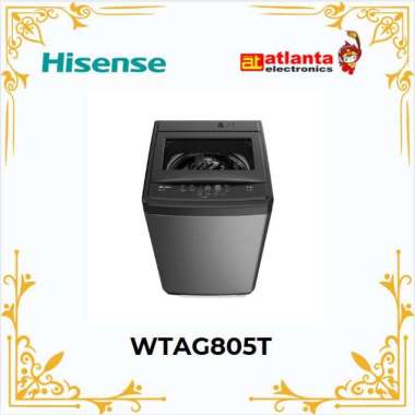 HISENSE WTAG805T MESIN CUCI TOP LOADING 8 KG